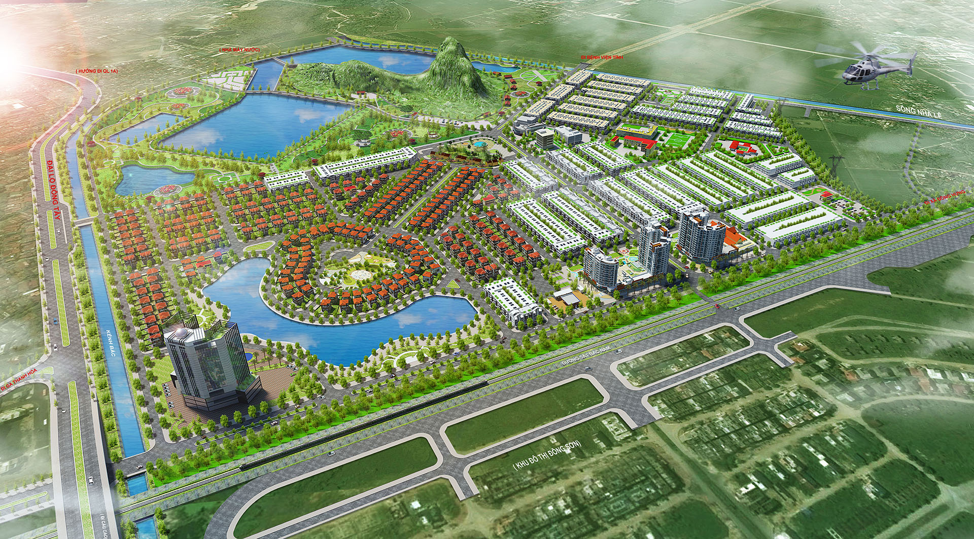 Khu đô thị sinh thái Hồ Núi Long kết hợp với khu tái định cư phục vụ GPMB đường vành đai Đông Tây